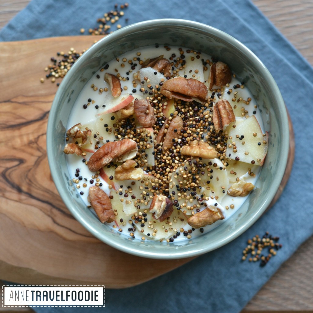 gepofte quinoa ontbijt recept