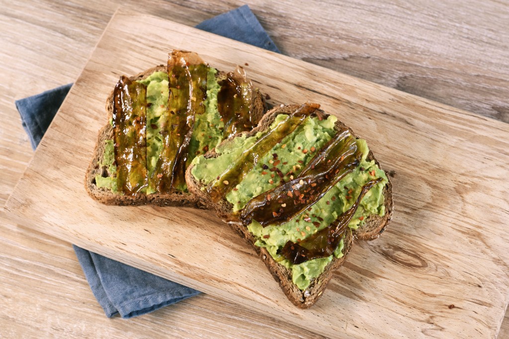 facon vegan bacon avocado toast