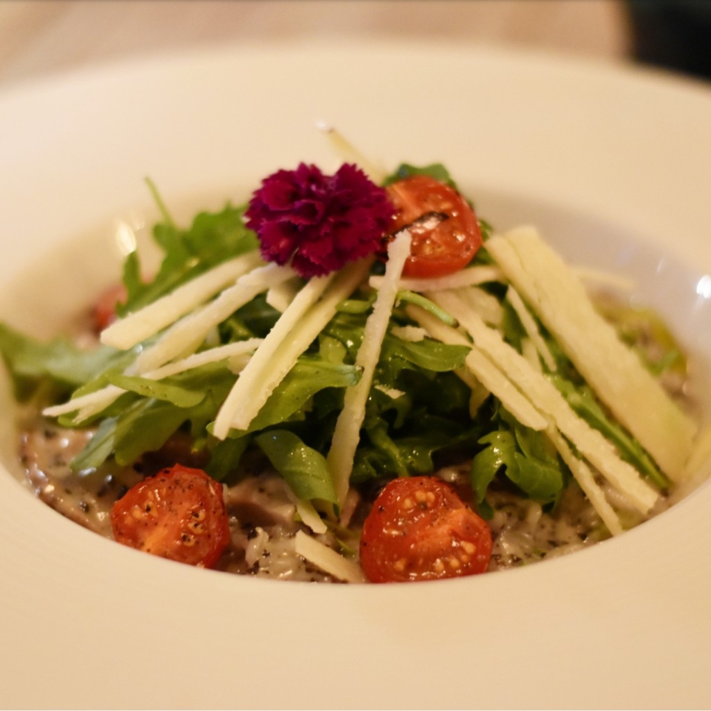 vegetarische risotto blooming beach